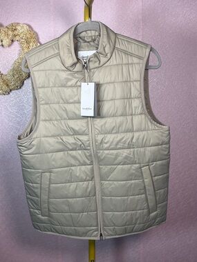 Goodfellow & Co Beige Quilted Puffer Vest